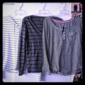 Stripe long sleeves